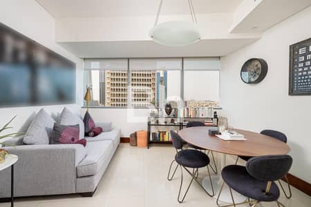 1 Bedroom Flat for Sale in World Trade Centre, Dubai - High-Floor Furnished 1BR | Rented | WTC
