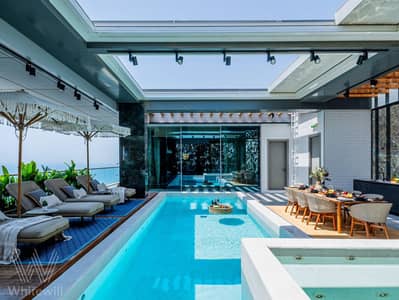 5 Cпальни Апартамент Продажа в Блувотерс Айленд, Дубай - Terrace and pool area. JPG