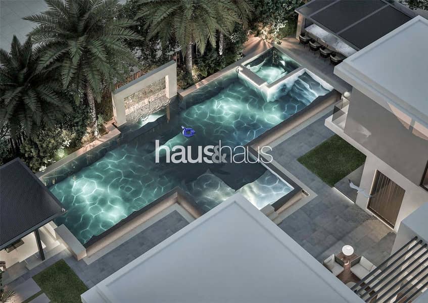 位于迪拜山庄，球道景观社区 5 卧室的别墅 65000000 AED - 12854025