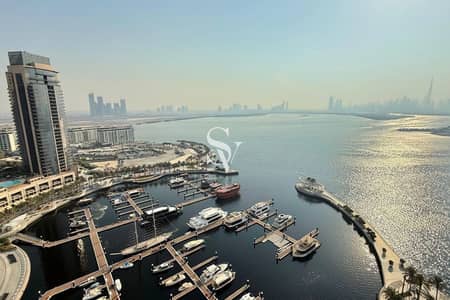 3 Bedroom Flat for Sale in Dubai Creek Harbour, Dubai - High Floor | Corner unit | Water and Burj View