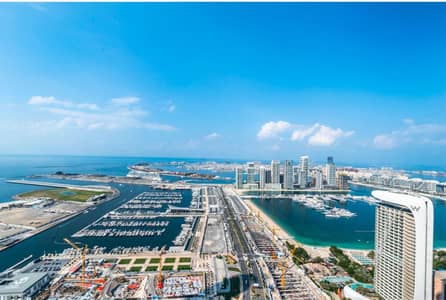 2 Bedroom Apartment for Rent in Dubai Marina, Dubai - High-Floor 2BR in Princess Tower | Semi-Furnished | Stunning Dubai Harbour Views