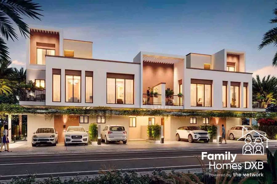 位于大马士革湖住宅，布拉瓦海岸别墅 5 卧室的联排别墅 3950000 AED - 12857209