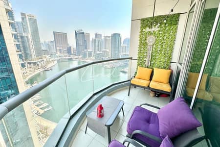 2 Bedroom Apartment for Rent in Dubai Marina, Dubai - Marina View | Maid Room | Unfurnished | Upgrade