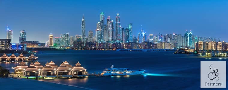 朱美拉海滩住宅（JBR）， 迪拜 1 卧室单位待租 - view to Marina from Palm. jpg