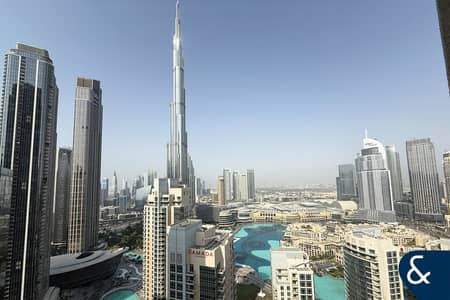 2 Bedroom Flat for Sale in Downtown Dubai, Dubai - High Floor | Burj & Fountain View | Vacant