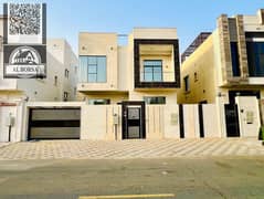 Villa for rent / ready to move in, ground floor, first floor and roof / super deluxe finishing, modern villa in Al Zahya area in Ajman, providing comf