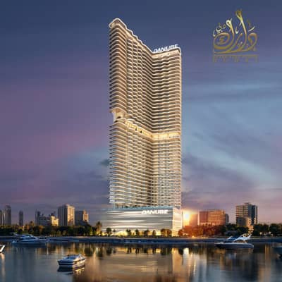 3 Cпальни Апартамент Продажа в Дубай Морской Город, Дубай - Exterior Night View1. jpg
