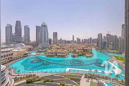 1 Bedroom Flat for Rent in Downtown Dubai, Dubai - Full Fountain View | Vacant | Well-Maintained