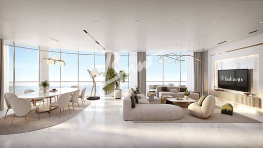 فلیٹ 3 غرف نوم للبيع في جزيرة المرجان، رأس الخيمة - RARE. 7366 - BNW ACACIA_3BR Living 2_8K. jpeg