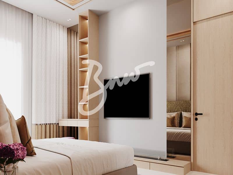 7 1BR UNIT_Bedroom Media Wall. png