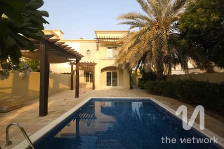 3 Bedroom Villa for Rent in The Springs, Dubai - Lake View | Upgraded | Private Pool