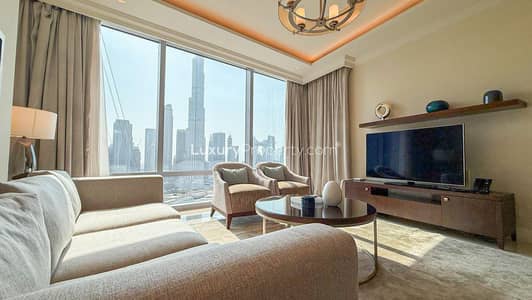 2 Bedroom Apartment for Rent in Downtown Dubai, Dubai - Fully Furnished | Burj and Fountain Views
