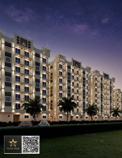 Студия Продажа в Аль Ясмин, Аджман - Al-Ameera_Exterior_01_G5_G7_night. png