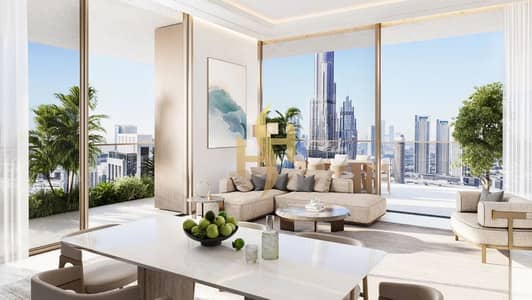 2 Cпальни Апартаменты Продажа в Дубай Даунтаун, Дубай - 2BR_102_Living_Dining-HD. jpg