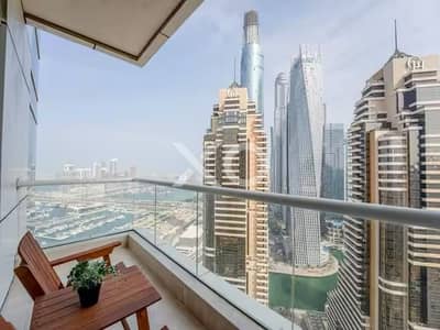 1 Bedroom Apartment for Sale in Dubai Marina, Dubai - Vacant | Palm and Marina View | High Floor