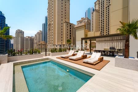 4 Bedroom Penthouse for Sale in Jumeirah Beach Residence (JBR), Dubai - Luxury Penthouse | Private Pool | Fully Renovated