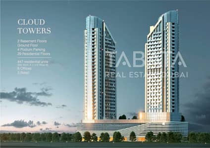 فلیٹ 2 غرفة نوم للايجار في مثلث قرية الجميرا (JVT)، دبي - CLOUD TOWER external. jpg