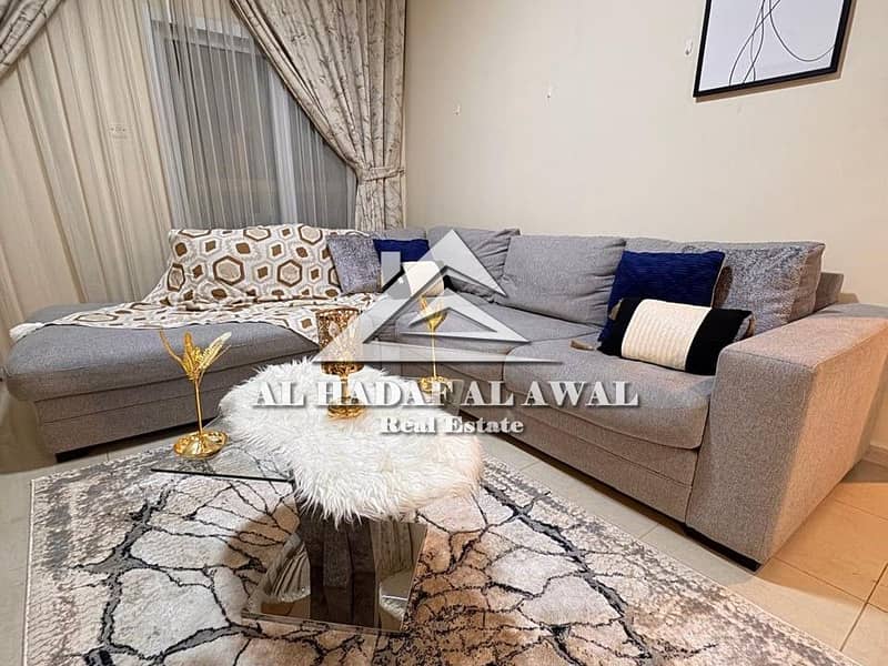 For monthly rent: one bedroom and a hall in Al tawun with free internet