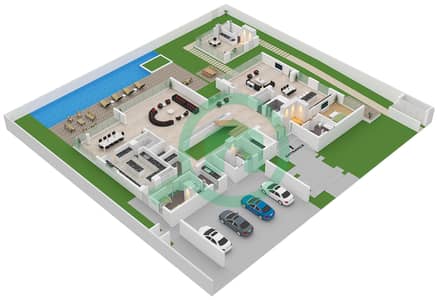 Бэй Виллас - Вилла 6 Cпальни планировка Тип/мера C / UNIT 6