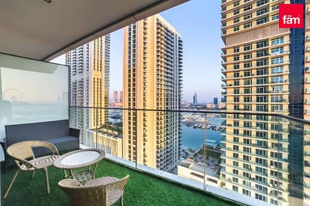 1 Bedroom Apartment for Rent in Dubai Harbour, Dubai - Ready to move in-Fully upgraded - Marina view -