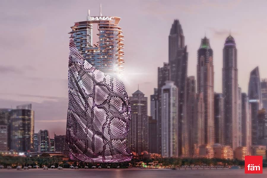 位于迪拜码头，卡瓦利大厦 3 卧室的公寓 18400000 AED - 12876278