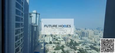 Luxury 2-Bedroom Flat with 1 Parking and a Huge Balconey for Rent in Corniche Tower Stunning S