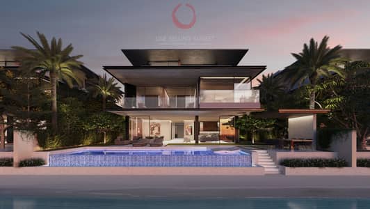6 Cпальни Вилла Продажа в Пальма Джебель-Али, Дубай - 02-BV-D Rendering - Exterior Beach-side. jpg