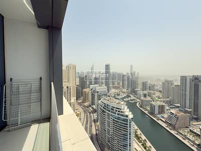 1 Bedroom Flat for Rent in Jumeirah Beach Residence (JBR), Dubai - Marina View | High Floor | Fully Furnished