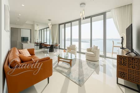 2 Bedroom Apartment for Rent in Dubai Harbour, Dubai - living room 1 (2). png