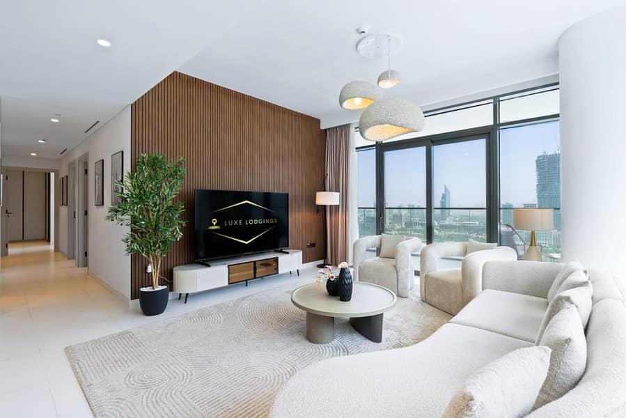 LUXE EMAAR BEACHFRONT | CORNER UNIT | 3BR+MAIDS
