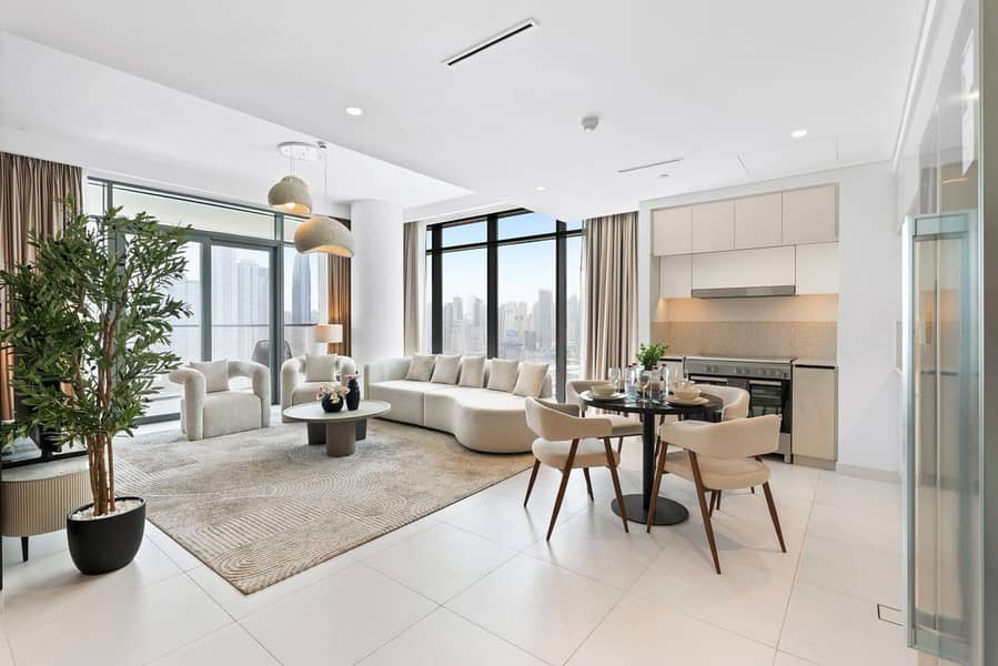 LUXE EMAAR BEACHFRONT | CORNER UNIT | 3BR+MAIDS