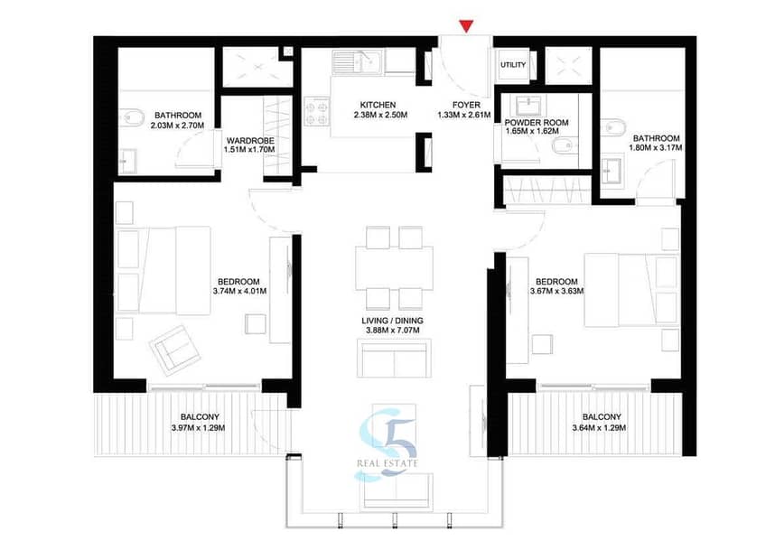 30 One Park Avenue 2BR O815. jpg