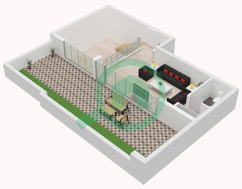Type 3B Unit 07 Floor Upper Samia Azizi - 2 Bedroom Apartment Type/unit 3B UNIT 07 Floor plan Type 3B Unit 07 Floor Upper interactive3D