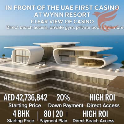 4 Cпальни Вилла Продажа в Аль Марджан Айленд, Рас-эль-Хайма - Luxe Beachfront Residences at Wynn. png