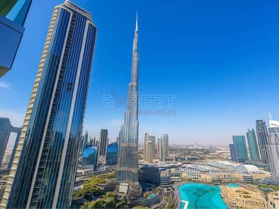2 Bedroom Apartment for Rent in Downtown Dubai, Dubai - High-Floor | Fully Furnished | Burj Khalifa Views