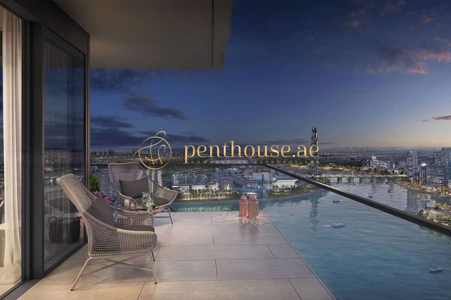 位于迪拜溪港，溪水长流公寓小区 3 卧室的公寓 5000000 AED - 12895300