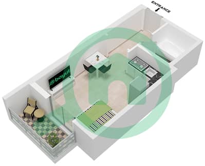 Silicon Gates 4 - Studio Apartment Unit 35 FLOOR 3 Floor plan