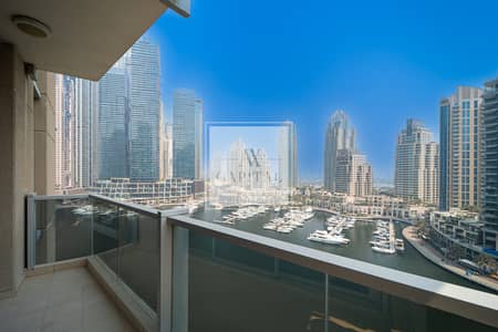 3 Bedroom Apartment for Rent in Dubai Marina, Dubai - 3BR plus Maid | Full Marina View | Unfurnished
