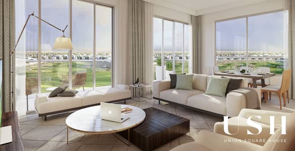 3 Bedroom Apartment for Sale in Dubai South, Dubai - GOLF_VIEWS_LIVING_ROOM-1620x832. jpg