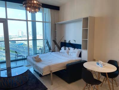 Studio for Rent in Business Bay, Dubai - Studio with balcony | Fully furnished | Burj Khalifa view