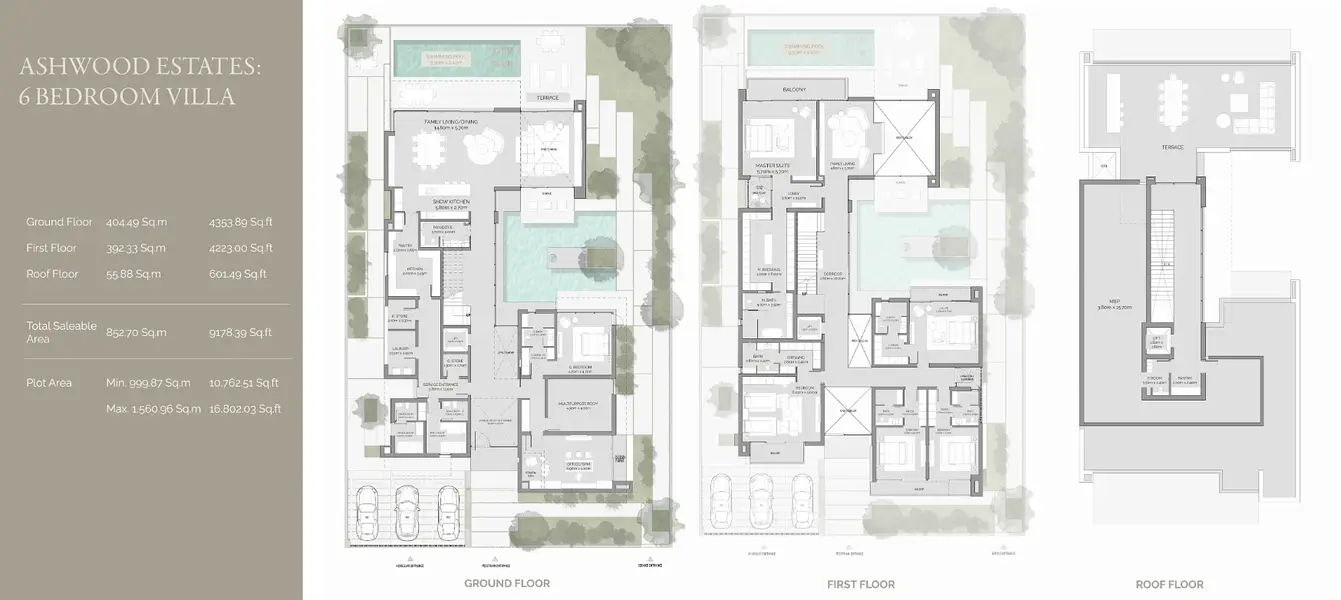 6 BR floor plan
