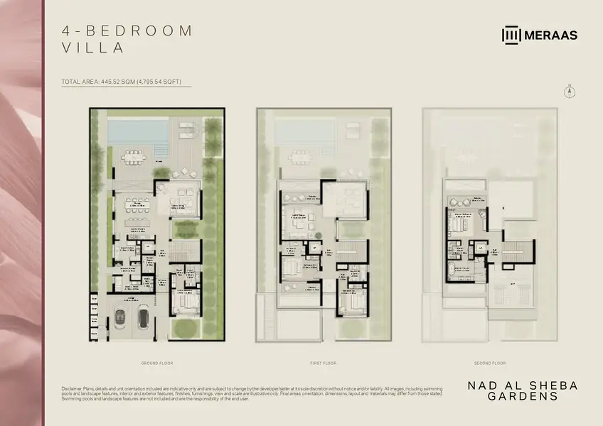 4 BR floor plan