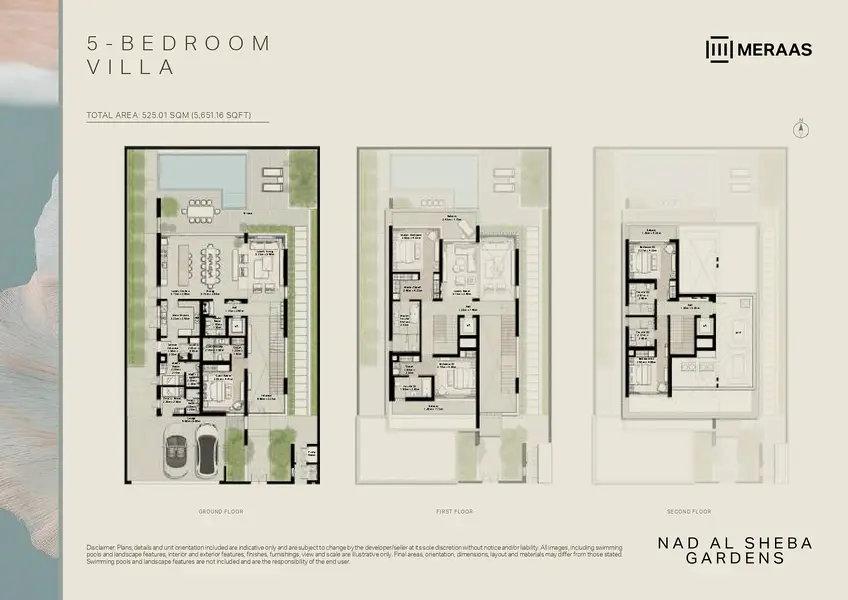 5 BR floor plan
