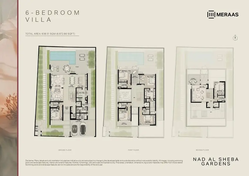 6 BR floor plan