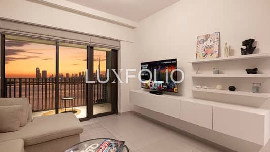 1 Bedroom Apartment for Sale in Dubai Creek Harbour, Dubai - Burj Khalifa Skyline View I Private Beach I High Floor