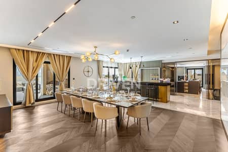 6 Bedroom Penthouse for Rent in Palm Jumeirah, Dubai - Luxe Furnished Duplex Penthouse with Full Sea View