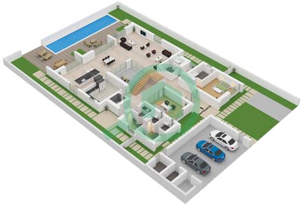 The Acres Estates - 6 Bedroom Villa Type J-6BR Floor plan