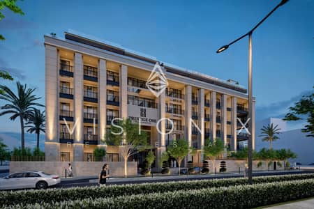 Studio for Sale in Jumeirah Village Circle (JVC), Dubai - Berkeley Square Facade Night View 3. png