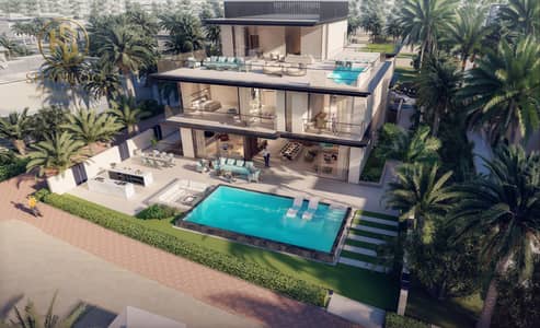 فیلا 5 غرف نوم للبيع في مدينة محمد بن راشد، دبي - Type 1 Back Birdseye_Nineteen Riviera. png