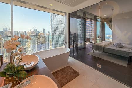 3 Bedroom Apartment for Rent in Dubai Marina, Dubai - Exclusive | 3 parkings | Furnished | Marina view